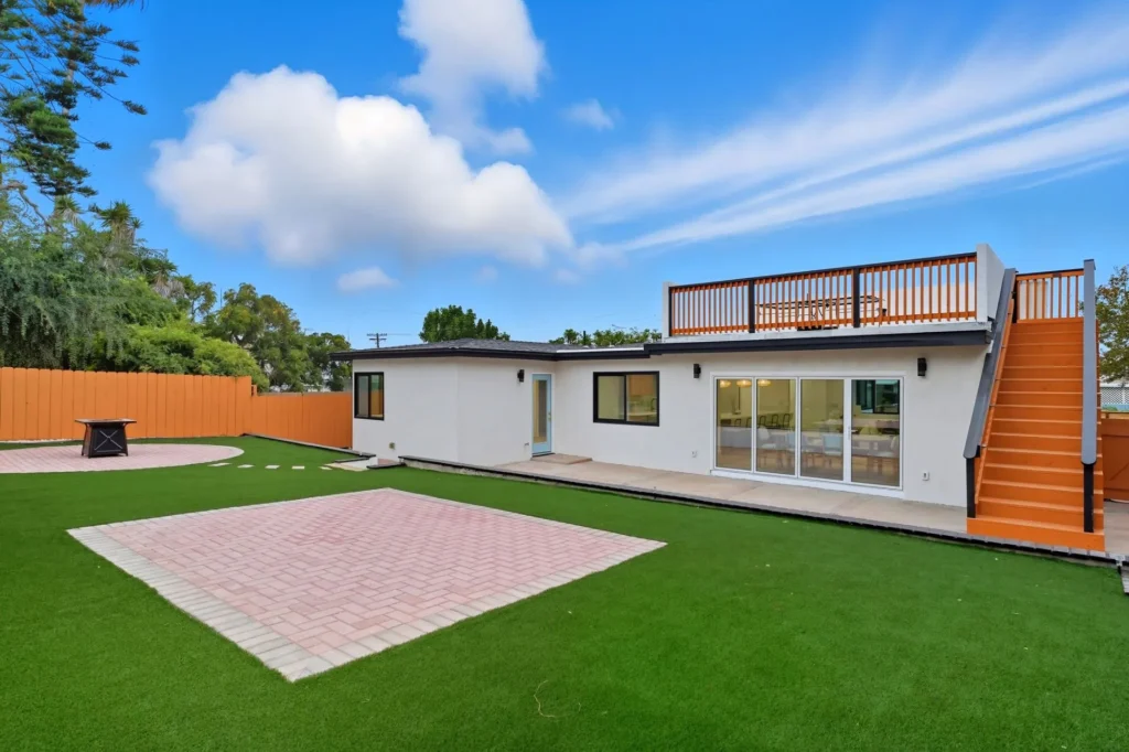 Backyard And Rooftop Deck San Diego Home Remodel