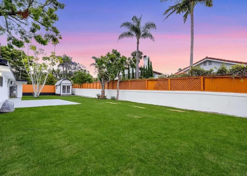 Backyard And Sod Lawn Encinitas Home Remodel