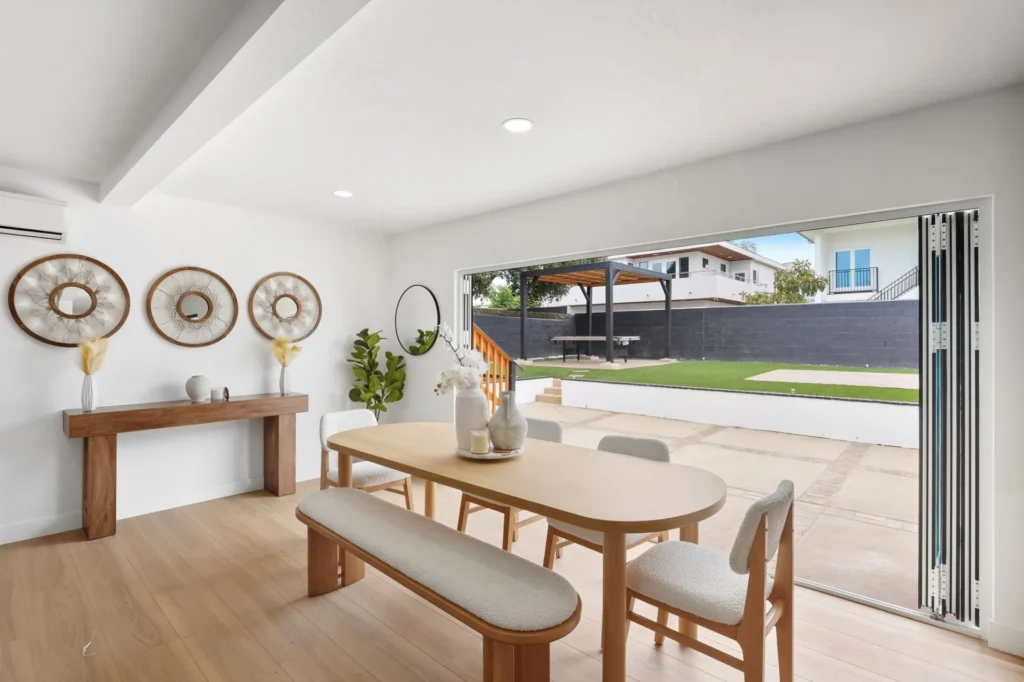 Dining And 12ft Bifold Door San Diego Home Remodel