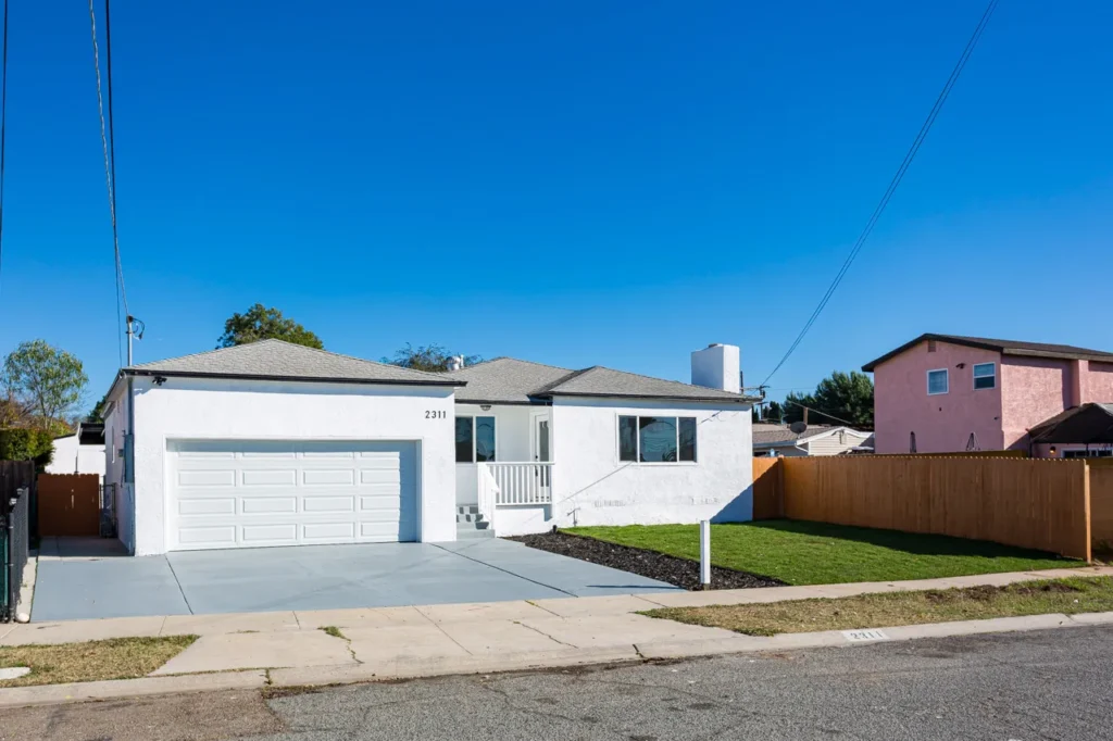 Front Exterior And New Paint Lemon Grove Home Remodel