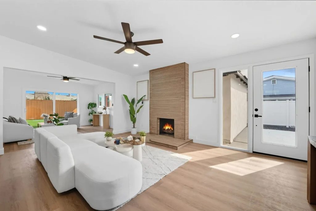 Living Room To Backyard El Cajon Home Remodel