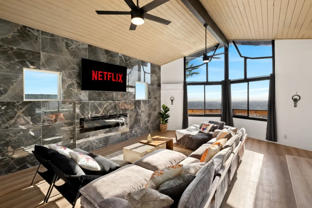 Marble Fireplace Spring Valley Home Remodel
