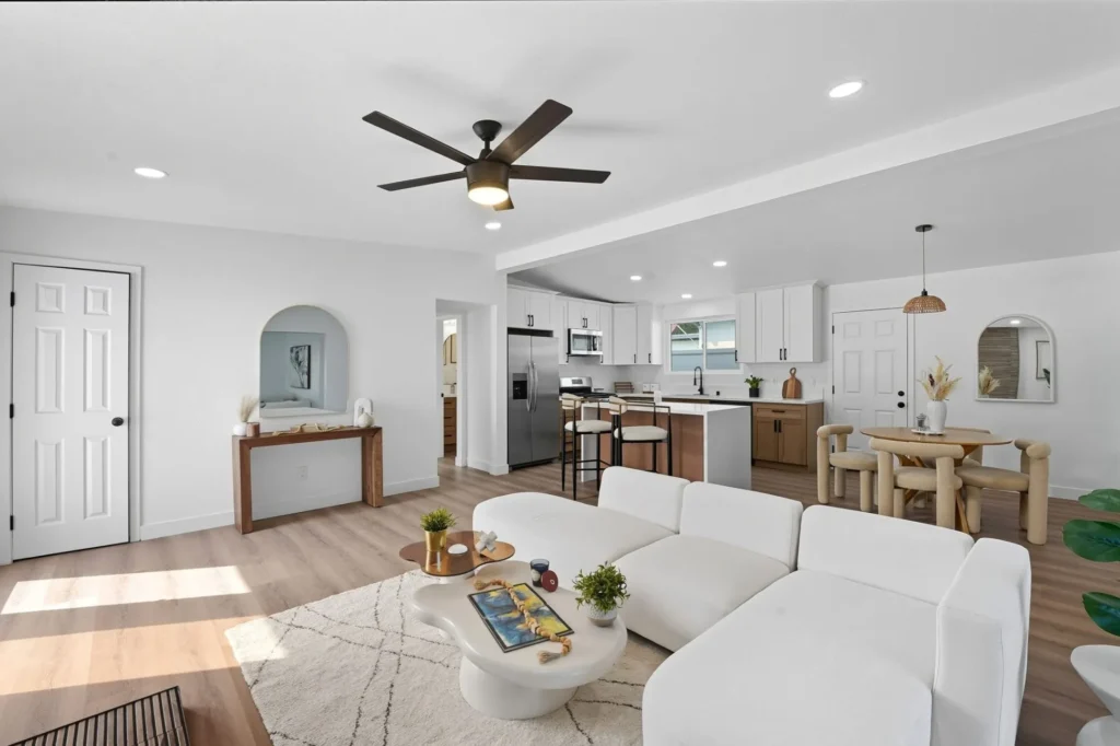Open Concept Living And Kitchen El Cajon Home Remodel