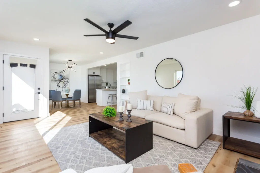Open Concept Living To Kitchen Lemon Grove Home Remodel