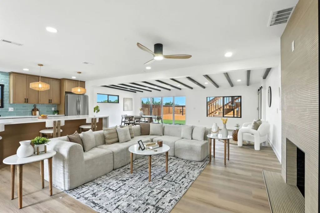 Open Living Area San Diego Full Home Remodel