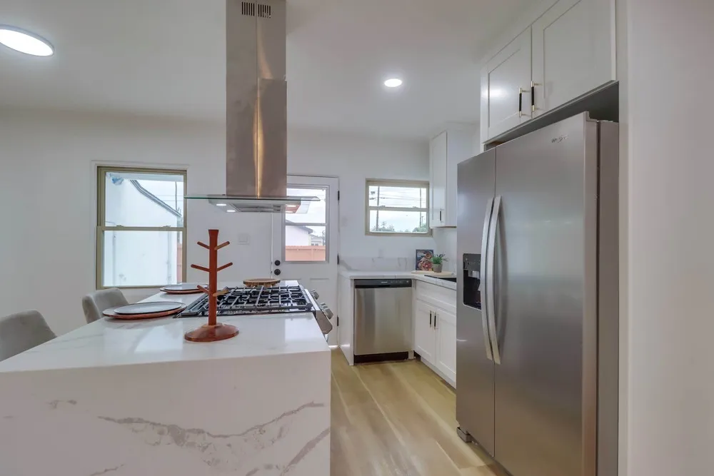 Shaker Kitchen And Waterfall Island Chula Vista