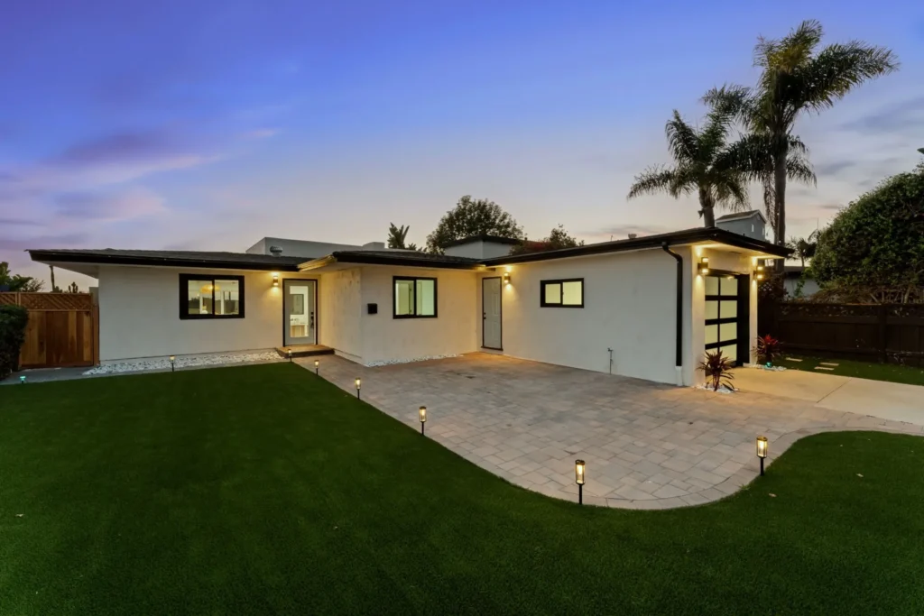 Twilight Exterior San Diego Full Home Remodel