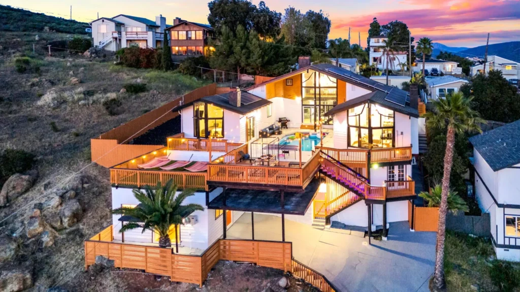 Twilight Exterior Spring Valley Home Remodel